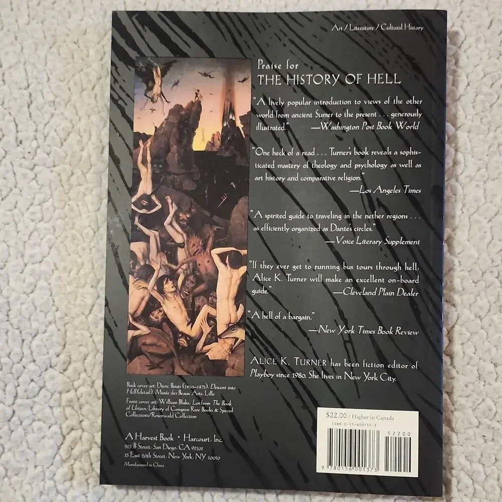 Alice K. Turner - The History of Hell (1995) PB Illustrated Religion
